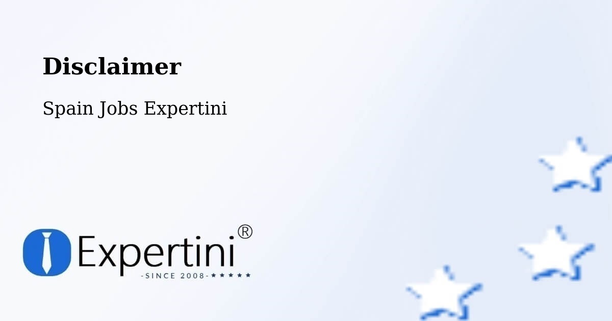 Disclaimer – Polán - Spain Jobs Expertini